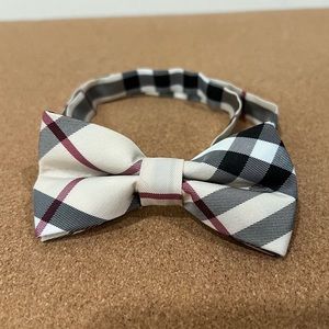 Boys Plaid Print Bow Tie